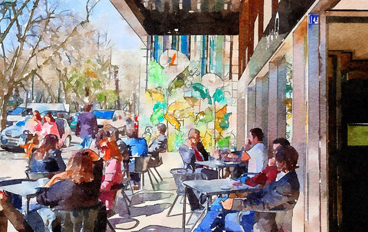 The sunny cafe