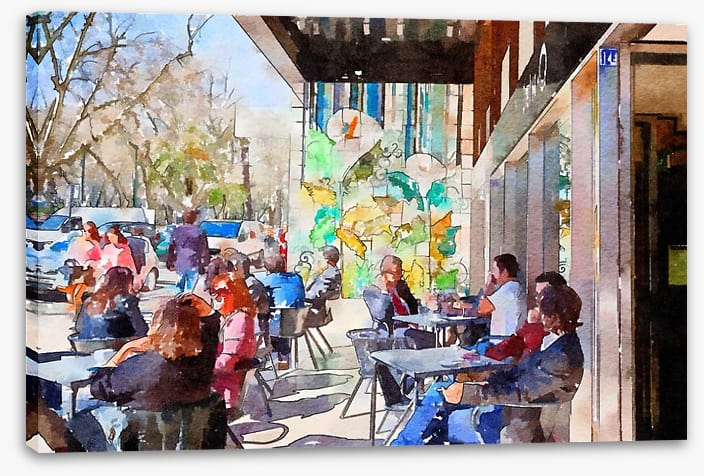 The sunny cafe