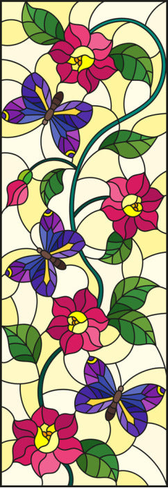 Butterfly bloom window