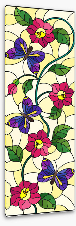 Butterfly bloom window
