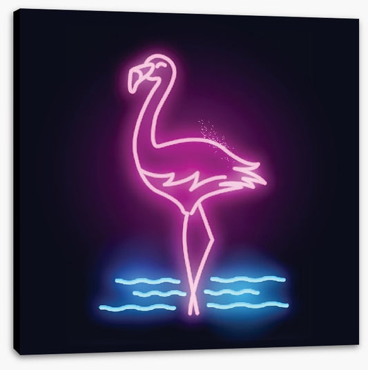 Neon flamingo