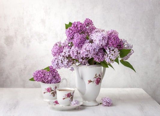 Lilac tea time