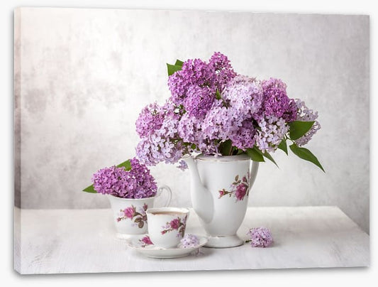 Lilac tea time