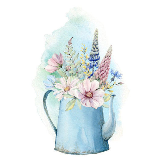 Watering can bouquet