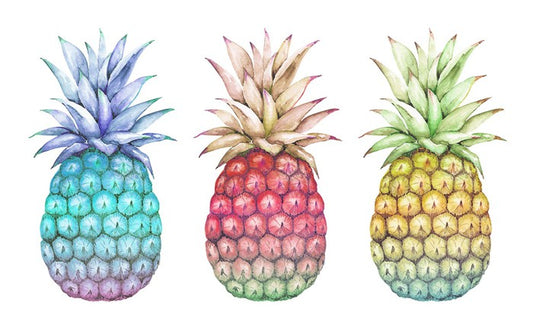 Three pineapples more