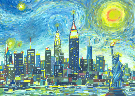 Manhattan starry sky