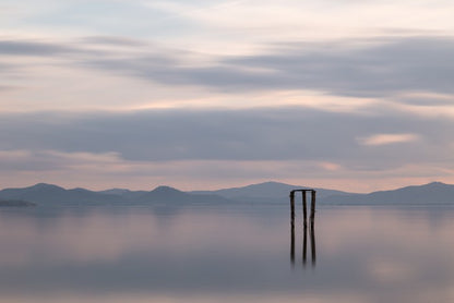 Across the lake