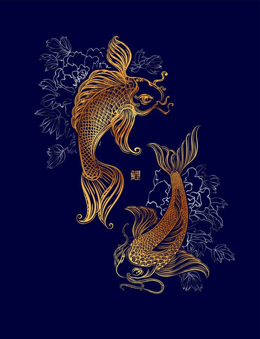 Dancing koi