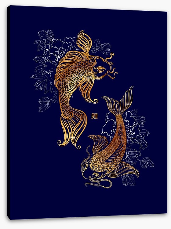 Dancing koi