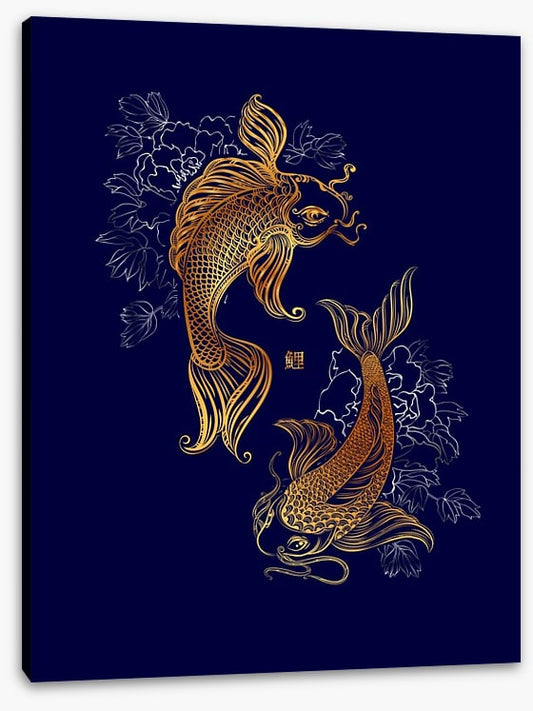 Dancing koi