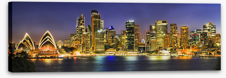 Sydney lights panorama