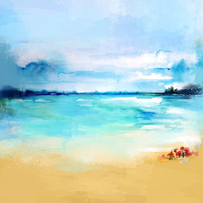 Flowers by the sea