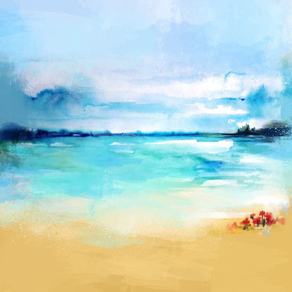 Flowers by the sea
