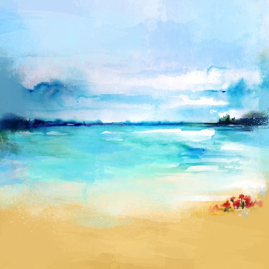 Flowers by the sea