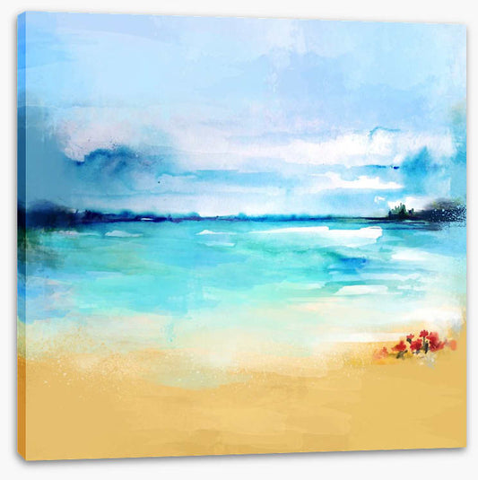 Flowers by the sea