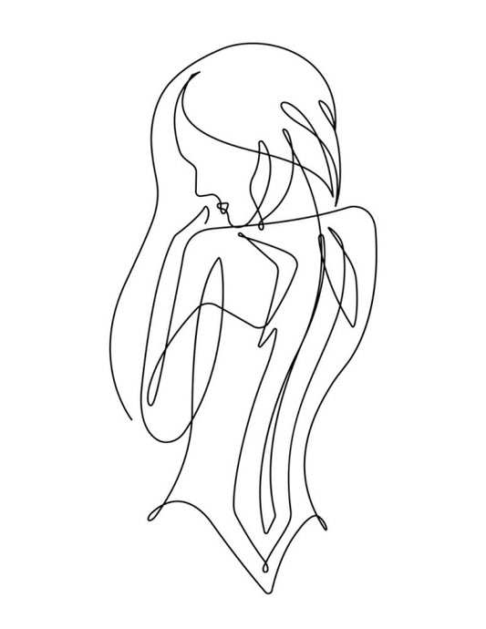 Lines of a woman