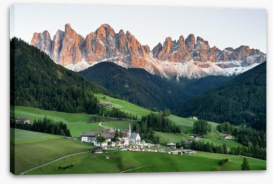 Village in the valley