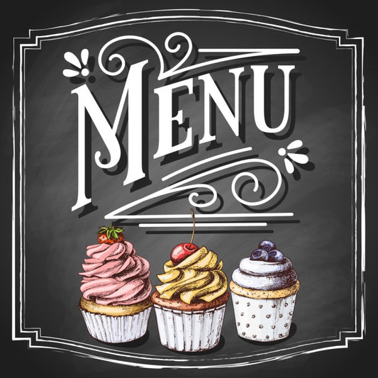 Cupcake menu
