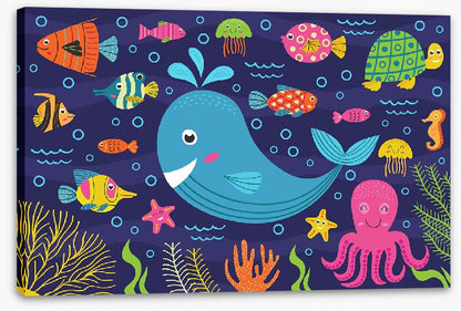 The cheerful whale