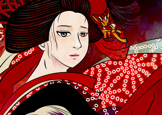 Hiiro furisode