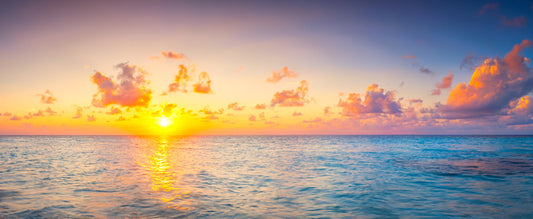 Golden sea sunset