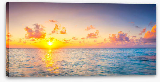 Golden sea sunset