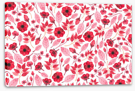 Red petal leaves