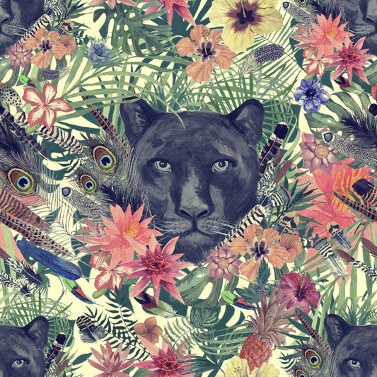 Panther in the garden