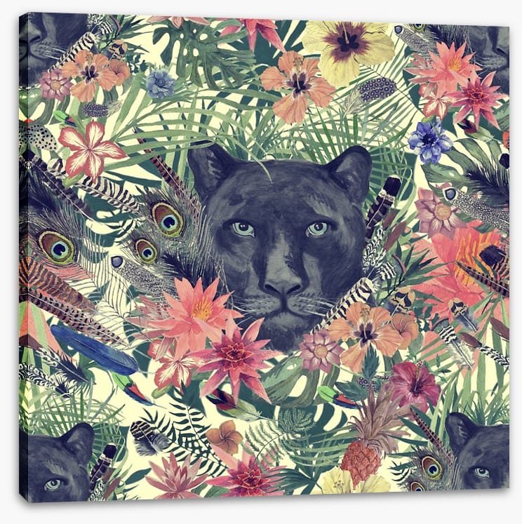 Panther in the garden