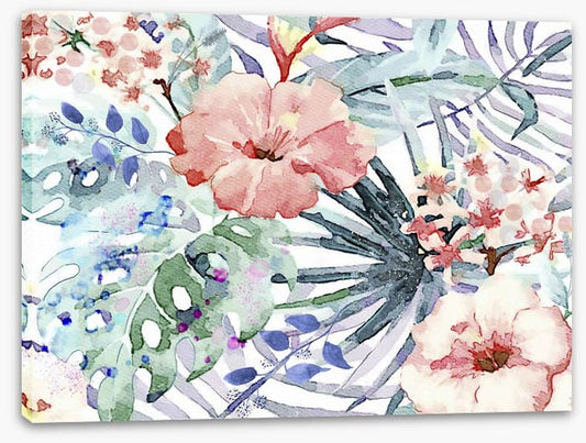 Ferns and flowers