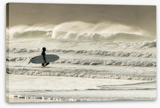 Into the surf