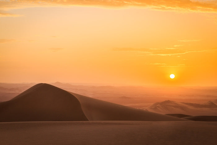 A very sandy sunset