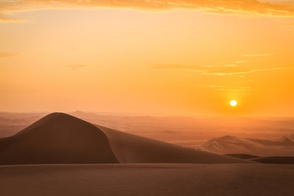 A very sandy sunset