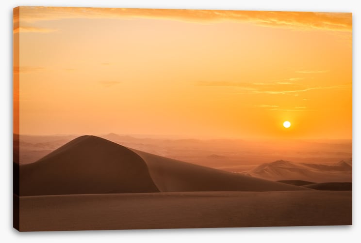 A very sandy sunset
