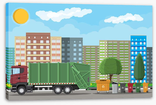 The recycling truck