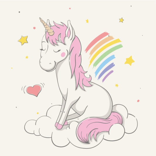 Unicorn makes rainbows