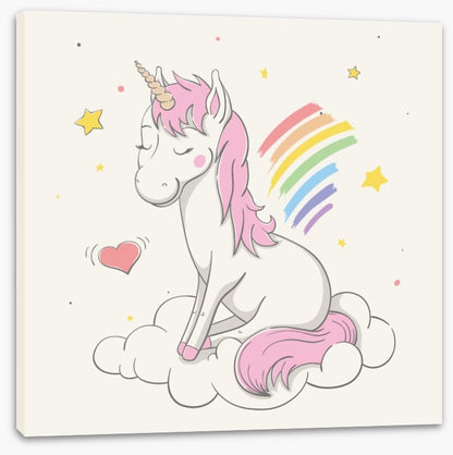 Unicorn makes rainbows