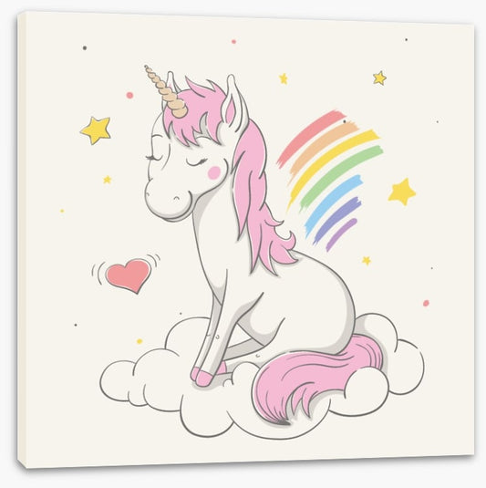 Unicorn makes rainbows
