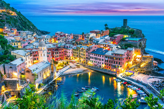 Vernazza village dusk