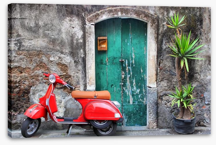 Vespa at the door