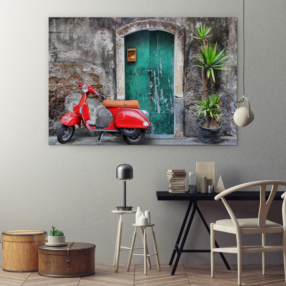 Vespa at the door