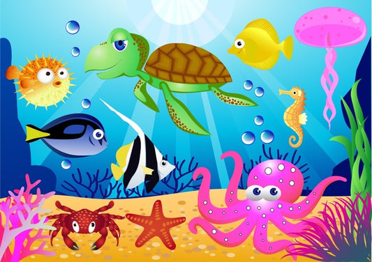 At the bottom of the sea