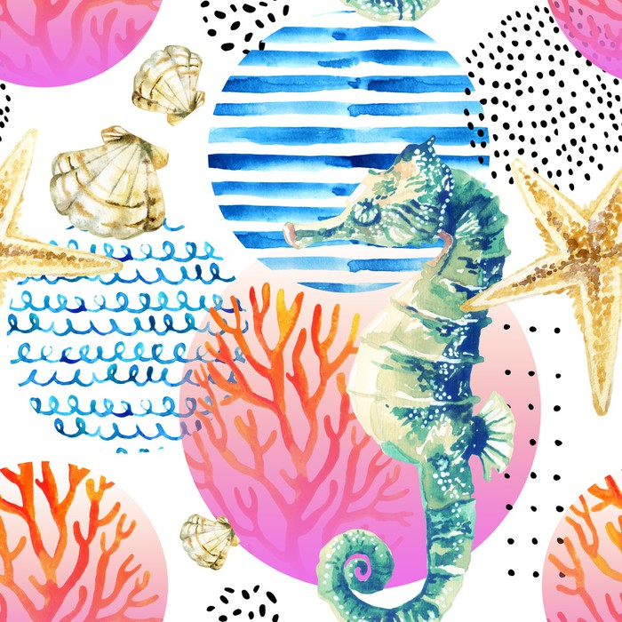 Summertime seahorse