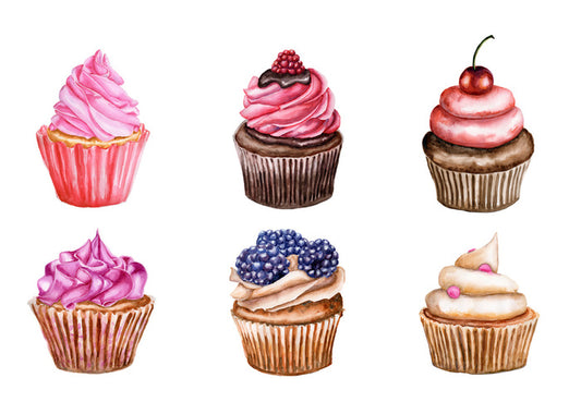 Berry cherry cupcakes