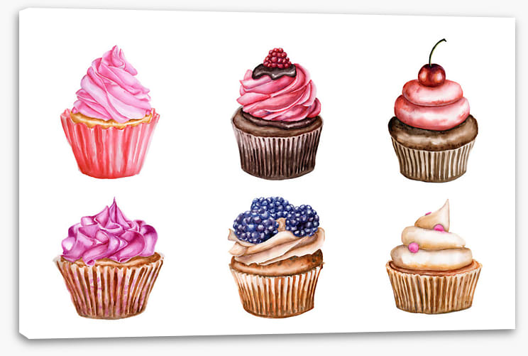 Berry cherry cupcakes