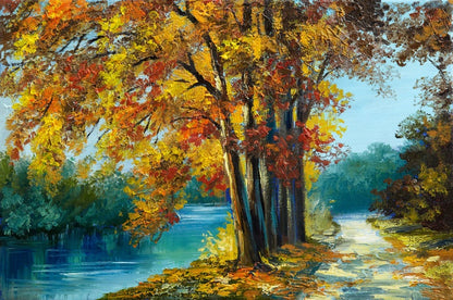 Autumn river walk