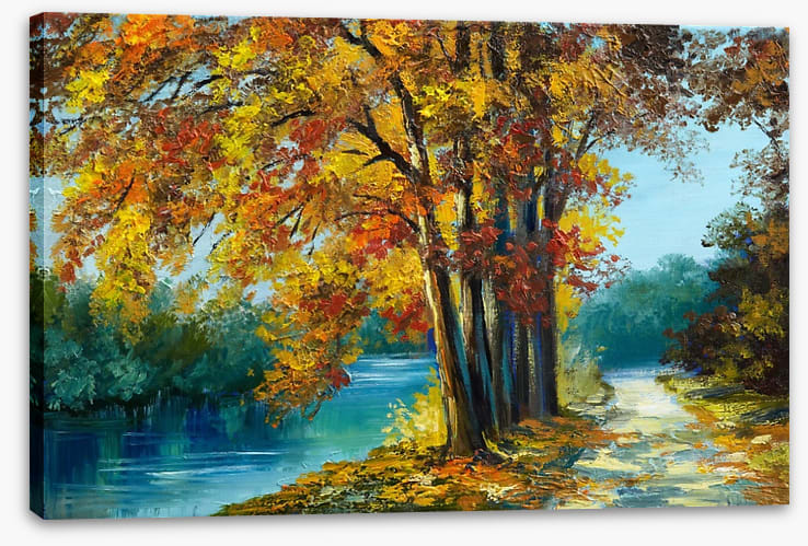 Autumn river walk