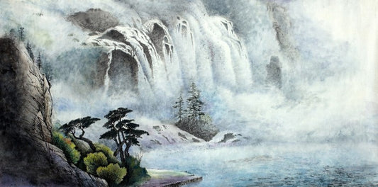 Mist over the waterfall