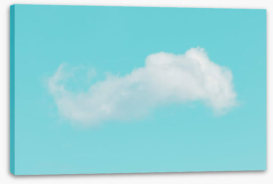 One fluffy cloud