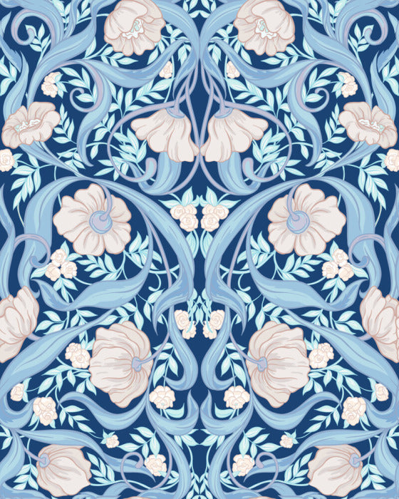 Nouveau in blue